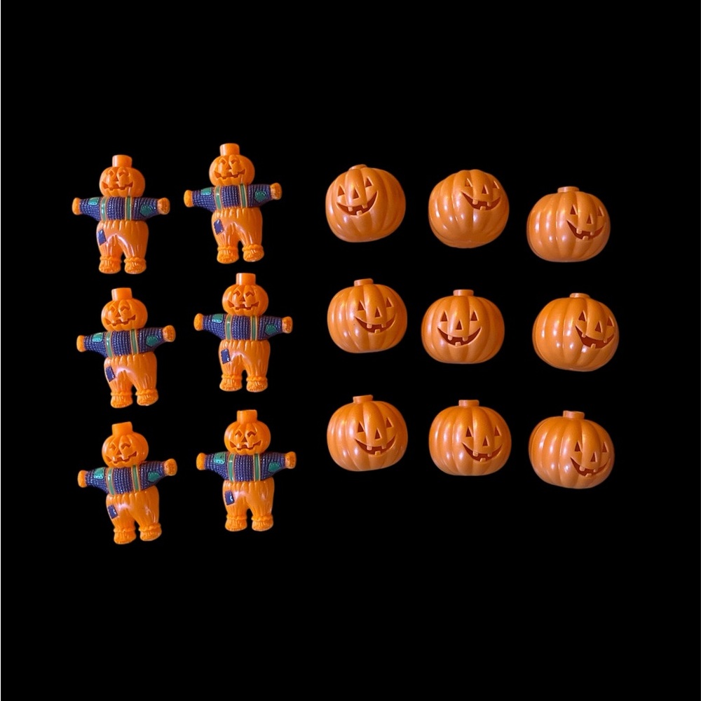 Halloween Pumpkin and Scarecrow Vintage Blow Mold String Light Covers